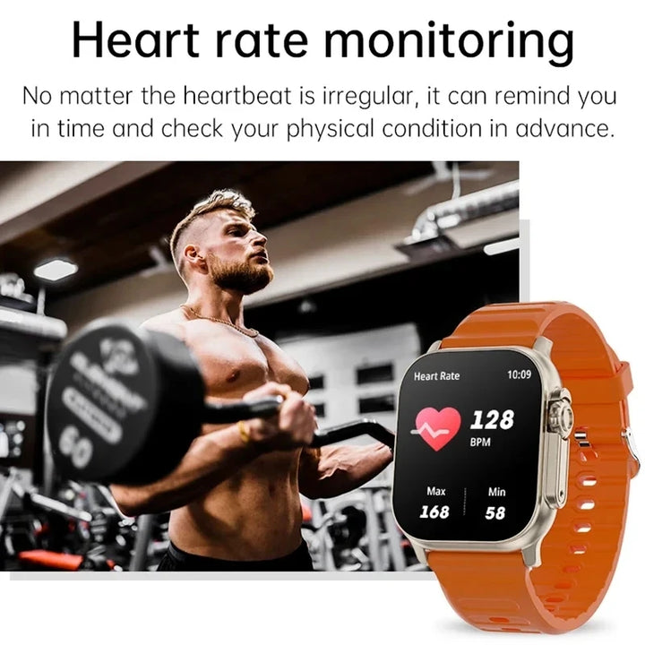 Original T900 Ultra 2 Smart Watch 49mm Men Women Bluetooth Call BT Music Game Wireless Charging NFC Smartwatch For Android IOS