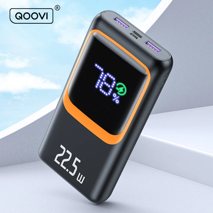 QOOVI PowerCore 20K — 20000mAh Fast-Charging Power Bank