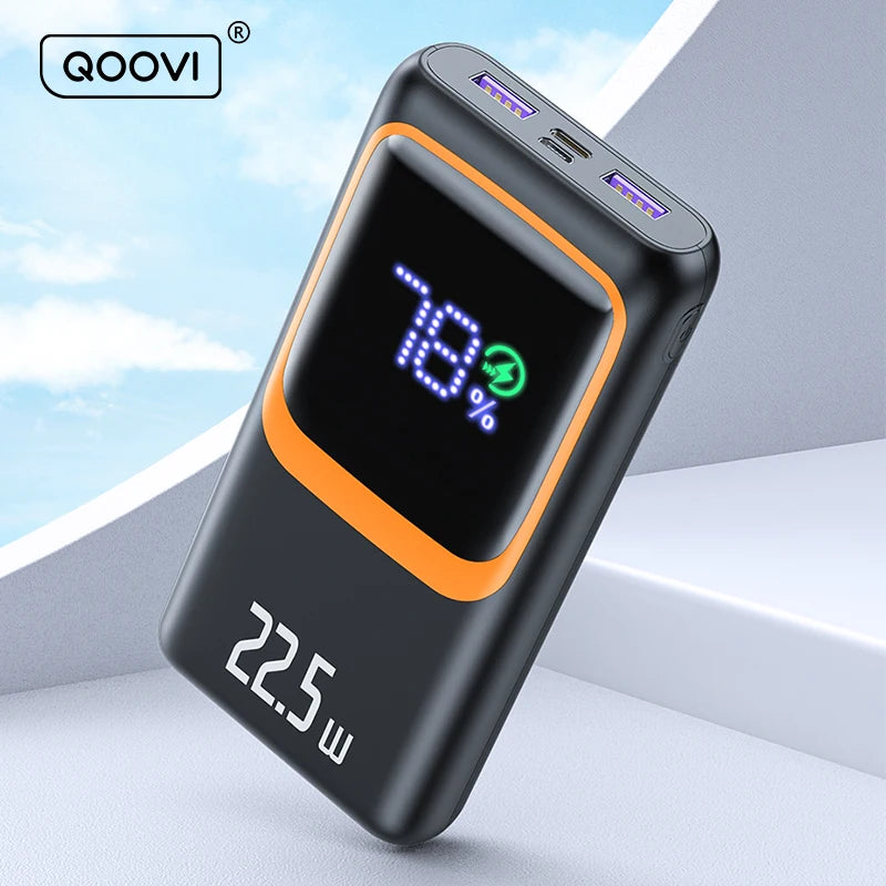 QOOVI PowerCore 20K — 20000mAh Fast-Charging Power Bank
