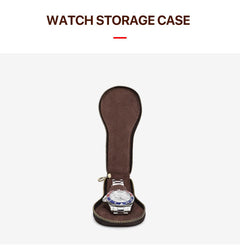 Vintage Leather Watch Travel Case |