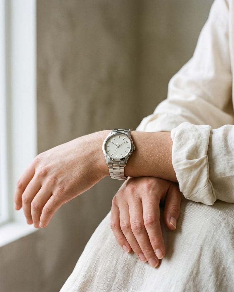 Momento feminino on the wrist
